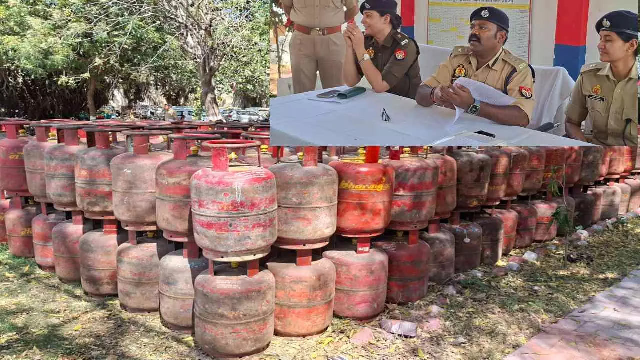 Jhansi News: 524 गैस सिलेंडर चोरी कांड का खुलासा, मुठभेड़ के बाद सात आरोपी गिरफ्तार, 11 लाख से अधिक नकदी बरामद