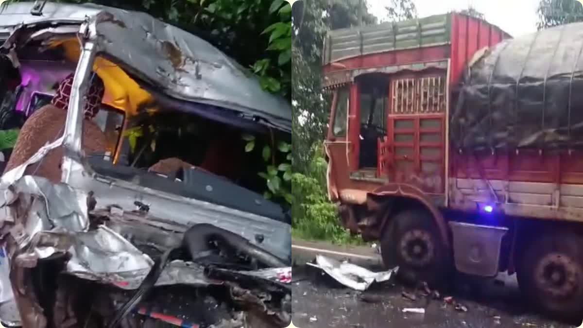 कर्नाटक के उत्तर कन्नड़ में भीषण सड़क हादसा: ट्रक और ‘तूफान’ गाड़ी की टक्कर में 6 लोगों की मौत, तीन गंभीर घायल